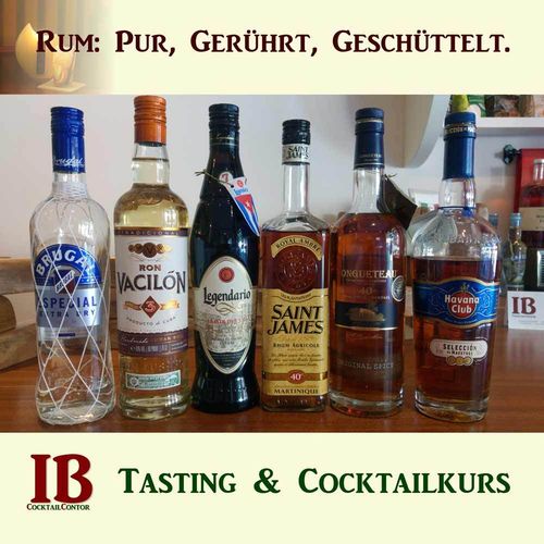 Rum: Pur, gerührt, geschüttelt. Rum-Tasting & Cocktailkurs in Köln.